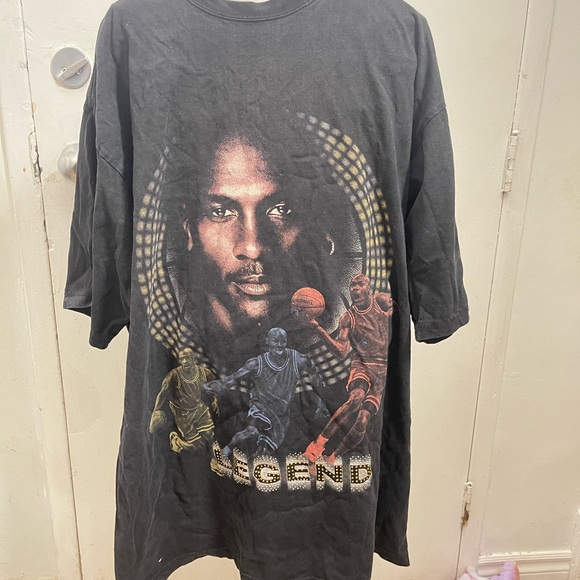 VTG Michael Jordan Legends Bedazzled T shirt Sz XL - Picture 1 of 4